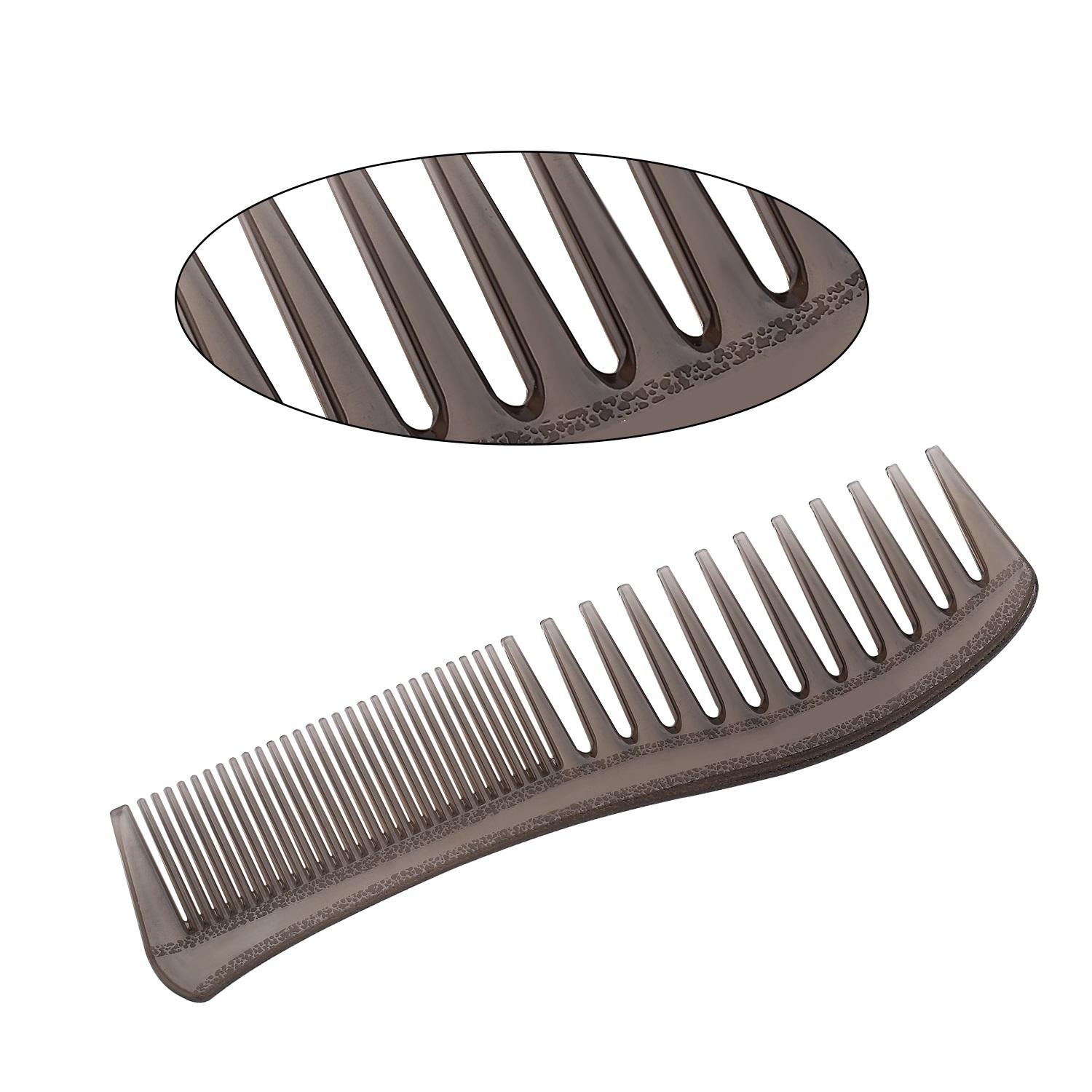 Customized Logo Fine and Wide Tooth PC Material Anti-Static Durable Hair Comb for Men Women Girl Portable Hair Comb