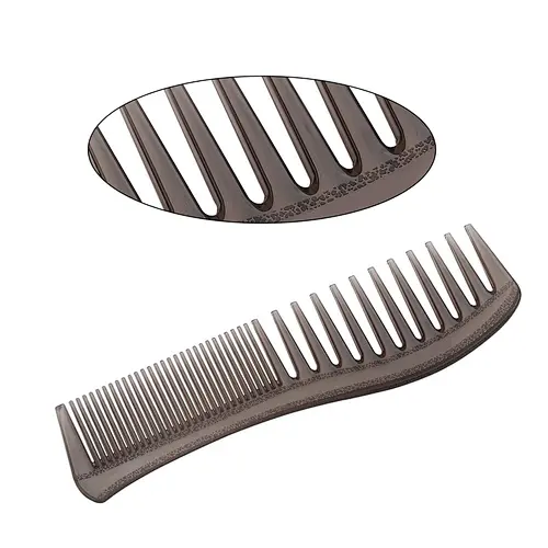 Customized Logo Fine and Wide Tooth PC Material Anti-Static Durable Hair Comb for Men Women Girl Portable Hair Comb